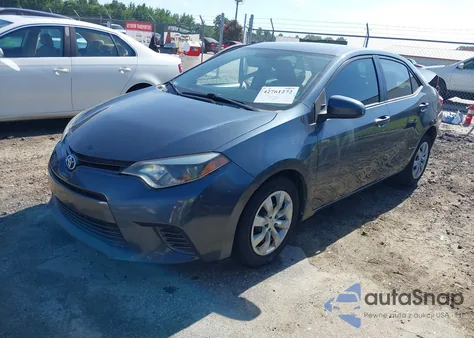 2016 Toyota Corolla Le из США, поврежденный, VIN 2T1BURHE4GC532904